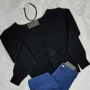 Siria twisted front sweater